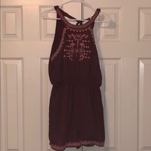 Francesca’s maroon romper